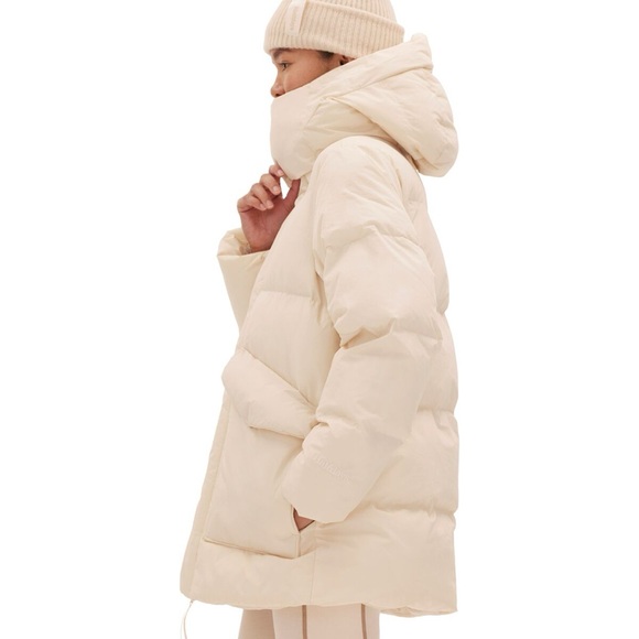 HALFDAYS WOMEN'S WHEELER PARKA - Cream / White - Size Small - Ski & Snow Jacket - Picture 16 of 16